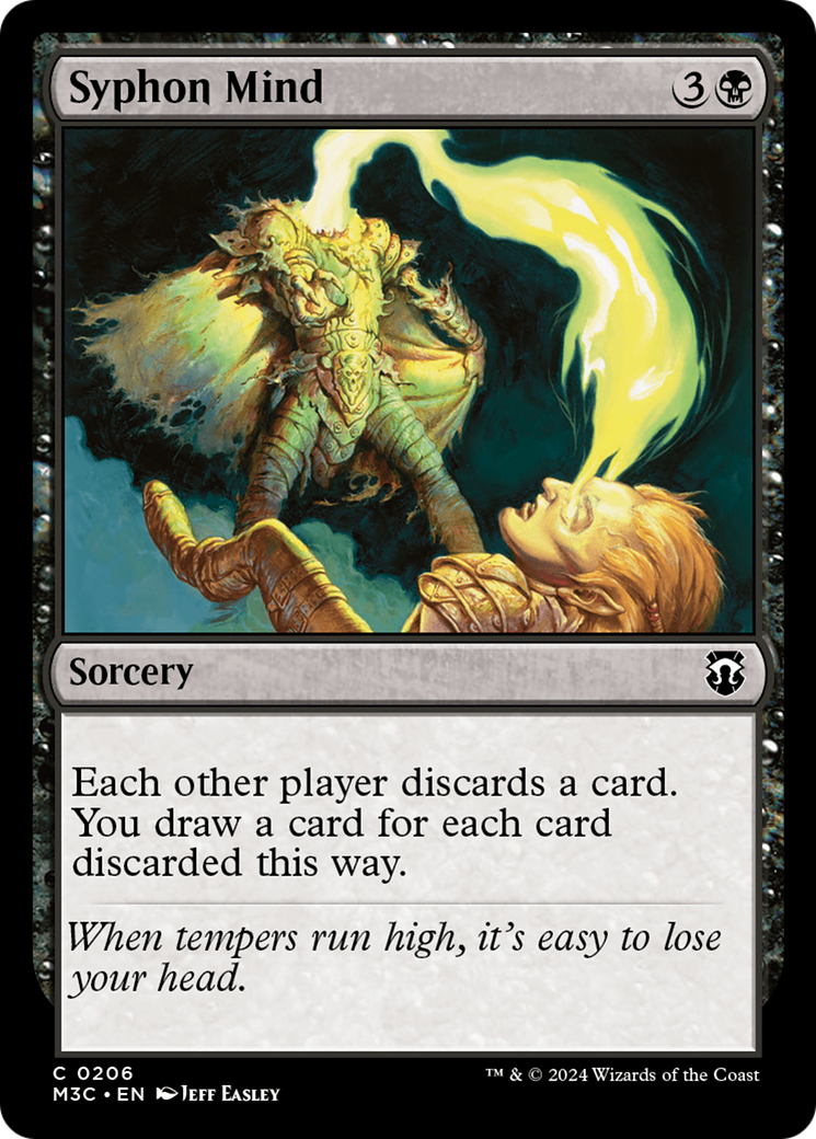 Syphon Mind (M3C-206) - Modern Horizons 3 Commander Foil - Premium MTG Single from Wizards of the Coast - Just $0.25! Shop now at Game Crave Tournament Store