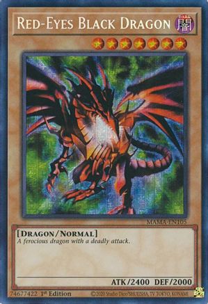 Red-Eyes Black Dragon (Secret Pharaoh's Rare) (MAMA-EN105) - Magnificent Mavens 1st Edition - Premium Yugioh Single from Konami - Just $112.10! Shop now at Game Crave Tournament Store