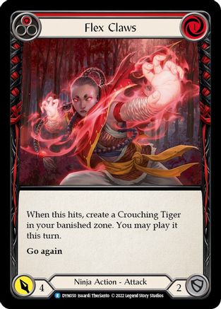 Flex Claws (Red) (DYN050) - Dynasty Rainbow Foil