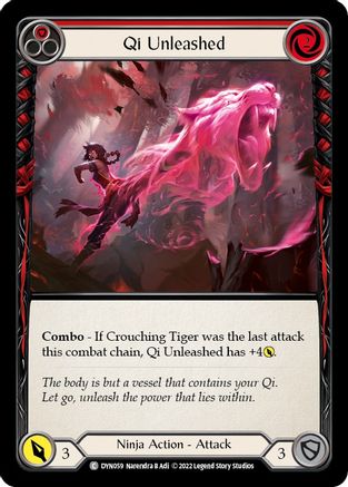 Qi Unleashed (Red) (DYN059) - Dynasty Rainbow Foil