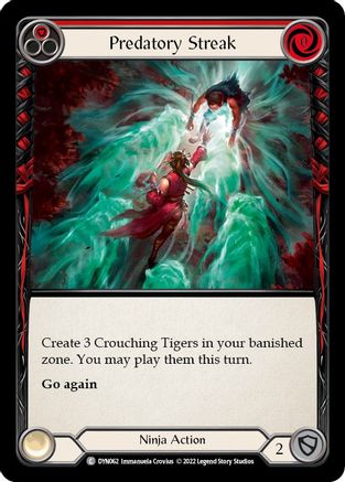 Predatory Streak (Red) (DYN062) - Dynasty Rainbow Foil