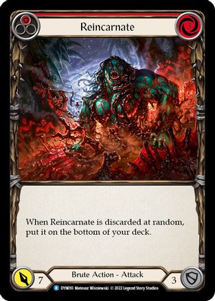Reincarnate (Red) (DYN010) - Dynasty Rainbow Foil