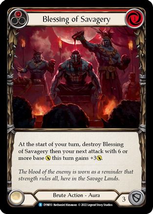 Blessing of Savagery (Red) (DYN013) - Dynasty