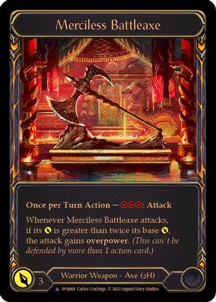 Merciless Battleaxe (Marvel) (DYN068) - Dynasty Cold Foil