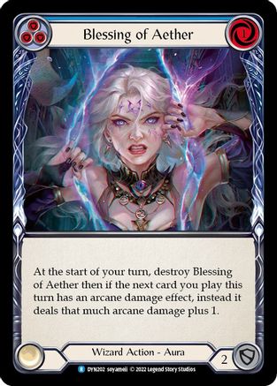 Blessing of Aether (Blue) (DYN202) - Dynasty Rainbow Foil