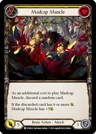 Madcap Muscle (Yellow) (DYN020) - Dynasty Rainbow Foil