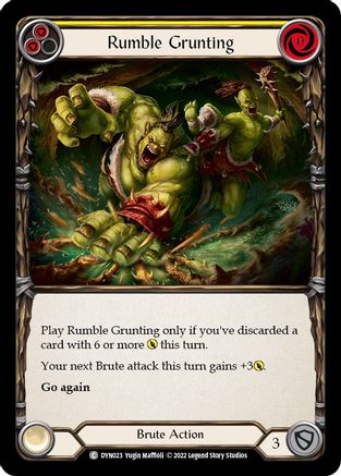 Rumble Grunting (Yellow) (DYN023) - Dynasty