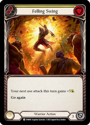 Felling Swing (Yellow) (DYN083) - Dynasty Rainbow Foil