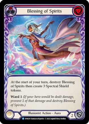 Blessing of Spirits (Red) (DYN218) - Dynasty Rainbow Foil