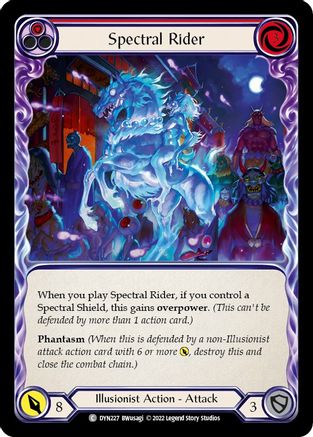 Spectral Rider (Red) (DYN227) - Dynasty Rainbow Foil