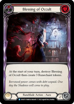 Blessing of Occult (Red) (DYN179) - Dynasty Rainbow Foil
