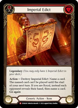 Imperial Edict (DYN240) - Dynasty Rainbow Foil