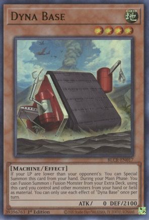 Dyna Base (BLCR-EN017) - Battles of Legend: Crystal Revenge 1st Edition - Premium Yugioh Single from Konami - Just $0.25! Shop now at Game Crave Tournament Store