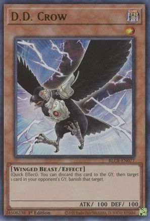 D.D. Crow (BLCR-EN077) - Battles of Legend: Crystal Revenge 1st Edition - Premium Yugioh Single from Konami - Just $0.32! Shop now at Game Crave Tournament Store