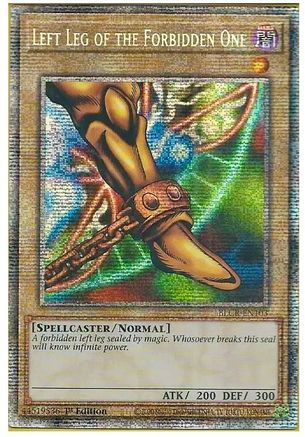 Left Leg of the Forbidden One (Starlight Rare) (BLCR-EN103) - Battles of Legend: Crystal Revenge 1st Edition - Premium Yugioh Single from Konami - Just $63.18! Shop now at Game Crave Tournament Store