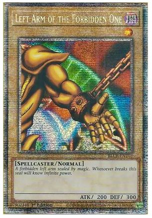 Left Arm of the Forbidden One (Starlight Rare) (BLCR-EN105) - Battles of Legend: Crystal Revenge 1st Edition - Premium Yugioh Single from Konami - Just $64! Shop now at Game Crave Tournament Store