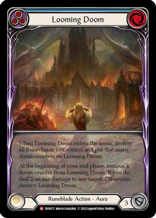Looming Doom (Extended Art) (DYN175) - Dynasty Rainbow Foil
