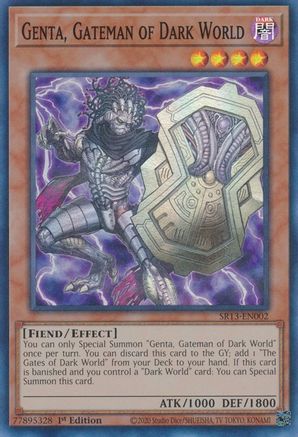 Genta, Gateman of Dark World (SR13-EN002) - Structure Deck: Dark World 1st Edition - Premium Yugioh Single from Konami - Just $0.25! Shop now at Game Crave Tournament Store
