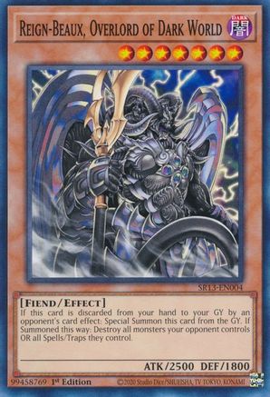 Reign-Beaux, Overlord of Dark World (SR13-EN004) - Structure Deck: Dark World 1st Edition - Premium Yugioh Single from Konami - Just $0.25! Shop now at Game Crave Tournament Store