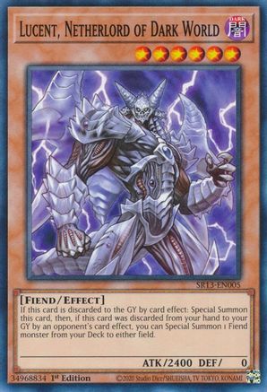 Lucent, Netherlord of Dark World (SR13-EN005) - Structure Deck: Dark World 1st Edition - Premium Yugioh Single from Konami - Just $0.25! Shop now at Game Crave Tournament Store