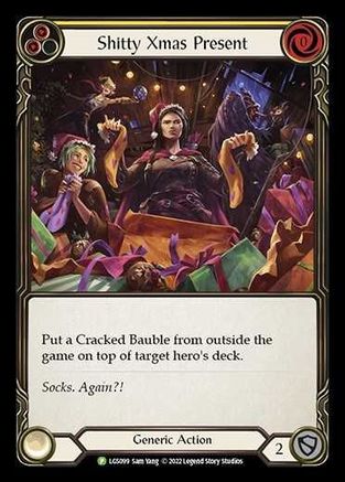 Shitty Xmas Present (LGS099) - Flesh and Blood: Promo Cards Rainbow Foil