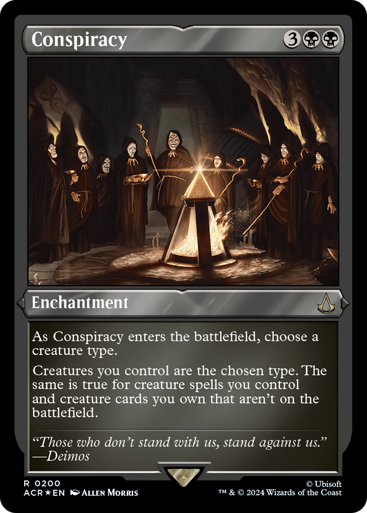 Conspiracy (ACR-200) - Assassin's Creed Etched Foil - Premium MTG Single from Wizards of the Coast - Just $0.38! Shop now at Game Crave Tournament Store