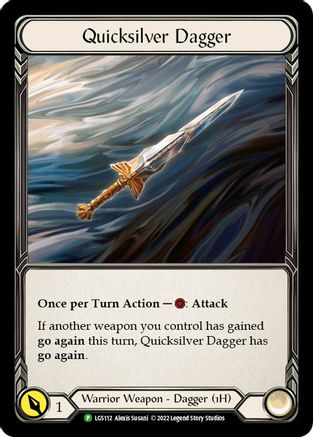 Quicksilver Dagger (LGS112) (LGS112) - Flesh and Blood: Promo Cards Cold Foil