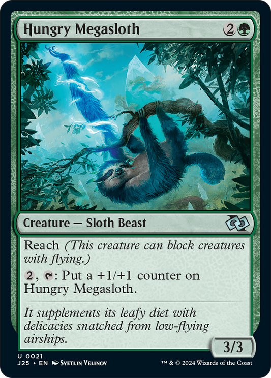 Hungry Megasloth (J25-021) - Foundations Jumpstart - Premium MTG Single from Wizards of the Coast - Just $0.25! Shop now at Game Crave Tournament Store