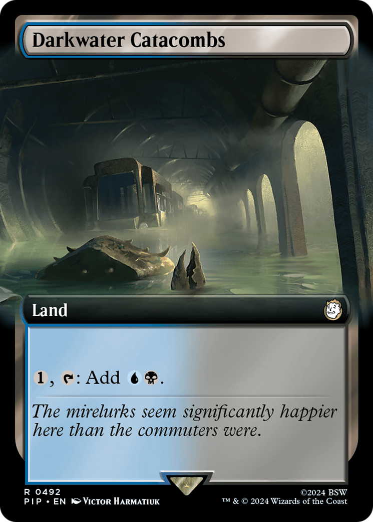 Darkwater Catacombs (PIP-492) - Fallout: (Extended Art) - Premium MTG Single from Wizards of the Coast - Just $0.85! Shop now at Game Crave Tournament Store