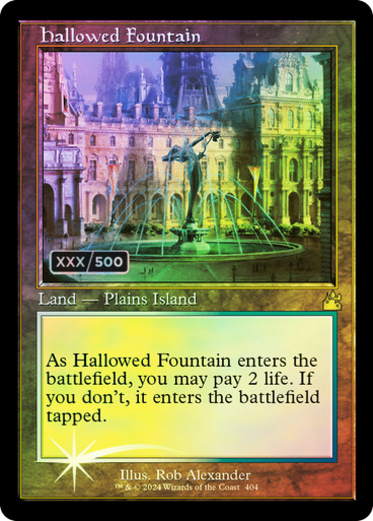 Hallowed Fountain (RVR-404Z) - Ravnica Remastered Foil - Premium MTG Single from Wizards of the Coast - Just $639.99! Shop now at Game Crave Tournament Store