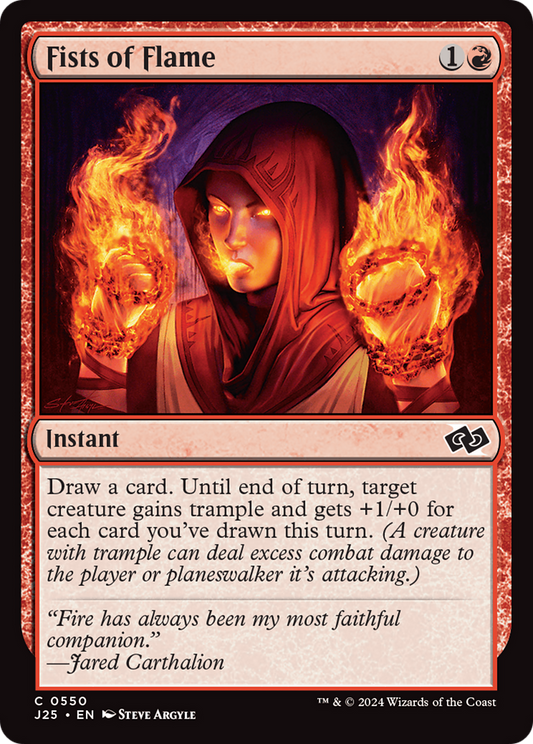 Fists of Flame (J25-550) - Foundations Jumpstart - Premium MTG Single from Wizards of the Coast - Just $0.25! Shop now at Game Crave Tournament Store