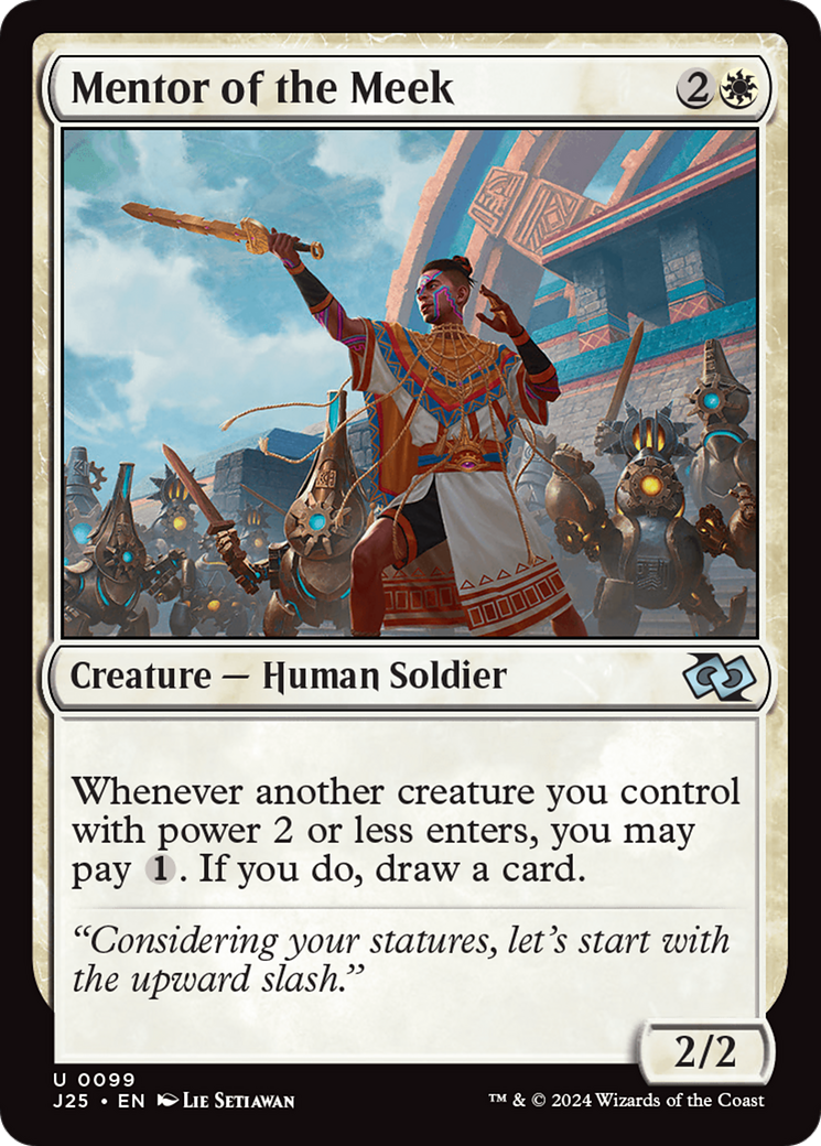 Mentor of the Meek (J25-099) - Foundations Jumpstart - Premium MTG Single from Wizards of the Coast - Just $0.25! Shop now at Game Crave Tournament Store