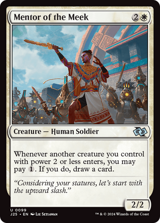 Mentor of the Meek (J25-099) - Foundations Jumpstart - Premium MTG Single from Wizards of the Coast - Just $0.25! Shop now at Game Crave Tournament Store