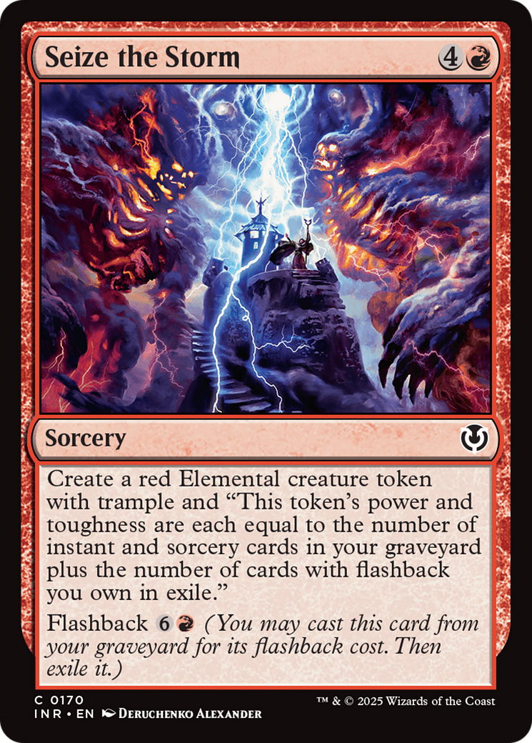 Seize the Storm (-170) - Innistrad Remastered Foil - Premium MTG Single from Wizards of the Coast - Just $0.25! Shop now at Game Crave Tournament Store