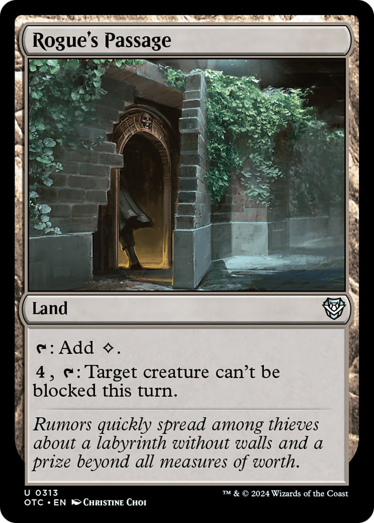 Rogue's Passage (OTC-313) - Outlaws of Thunder Junction Commander - Premium MTG Single from Wizards of the Coast - Just $0.25! Shop now at Game Crave Tournament Store