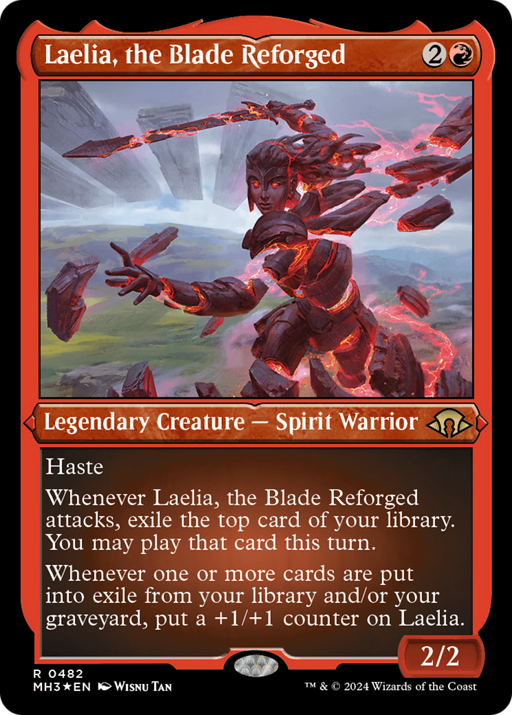Laelia, the Blade Reforged (MH3-482) - Modern Horizons 3 Etched Foil - Premium MTG Single from Wizards of the Coast - Just $0.74! Shop now at Game Crave Tournament Store