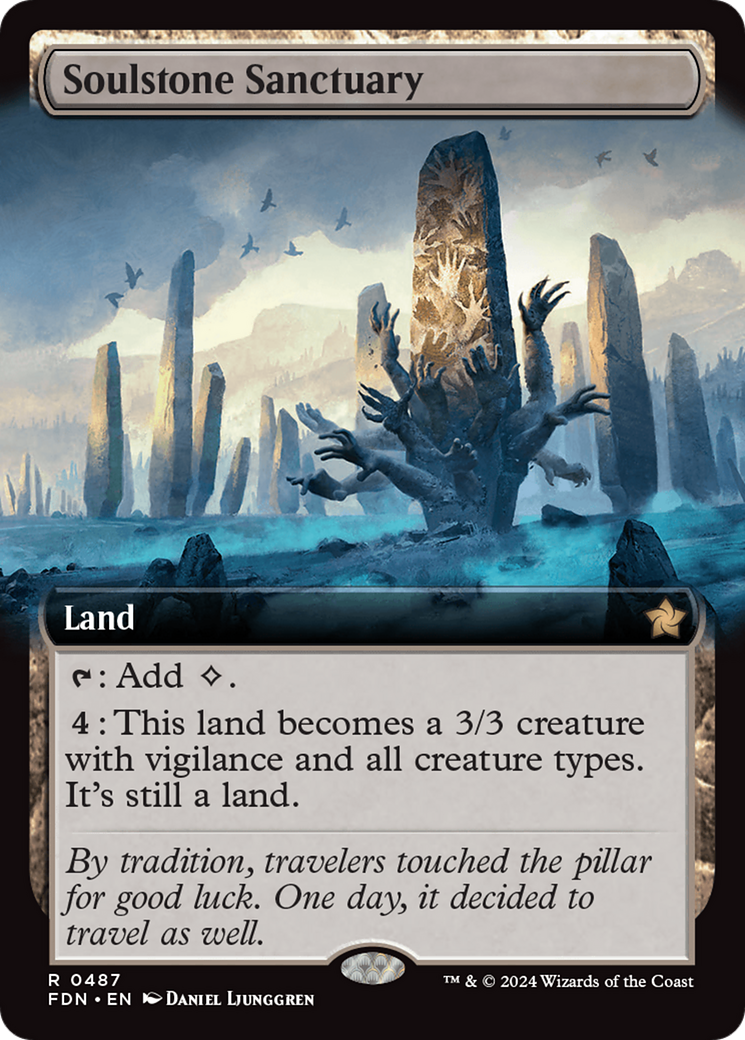 Soulstone Sanctuary (FDN-487) - Foundations: (Extended Art) Foil - Premium MTG Single from Wizards of the Coast - Just $2.78! Shop now at Game Crave Tournament Store