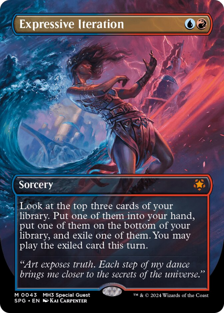 Expressive Iteration (SPG-043) - Special Guests (Borderless) - Premium MTG Single from Wizards of the Coast - Just $5.13! Shop now at Game Crave Tournament Store