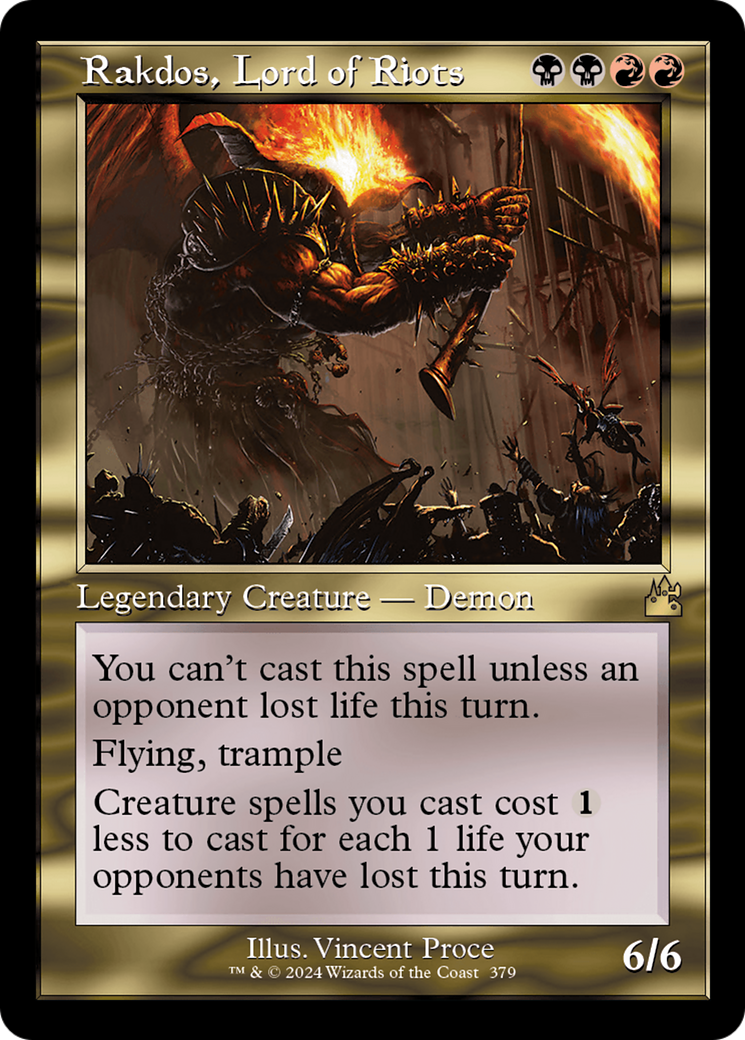 Rakdos, Lord of Riots (RVR-379) - Ravnica Remastered - Premium MTG Single from Wizards of the Coast - Just $0.35! Shop now at Game Crave Tournament Store