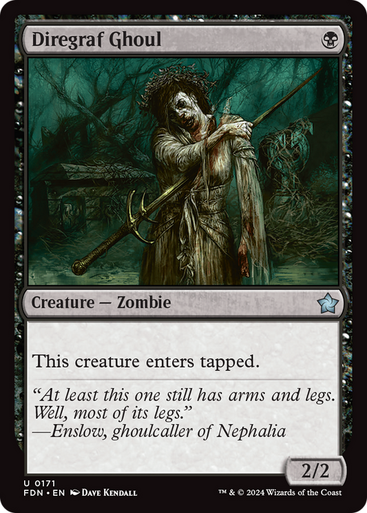 Diregraf Ghoul (FDN-171) - Foundations - Premium MTG Single from Wizards of the Coast - Just $0.25! Shop now at Game Crave Tournament Store