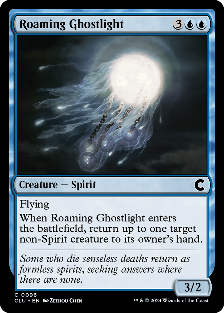 Roaming Ghostlight (CLU-096) - Ravnica: Clue Edition - Premium MTG Single from Wizards of the Coast - Just $0.25! Shop now at Game Crave Tournament Store