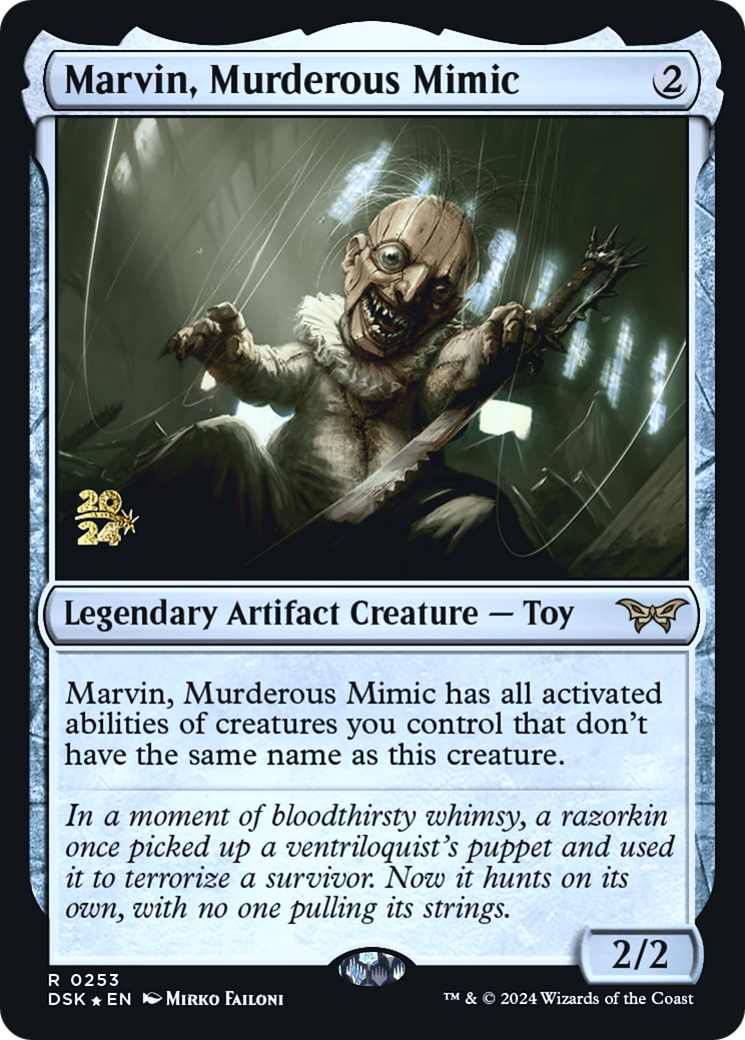 Marvin, Murderous Mimic (PDSK-253S) - Duskmourn: House of Horror Promos Foil - Premium MTG Single from Wizards of the Coast - Just $3.22! Shop now at Game Crave Tournament Store