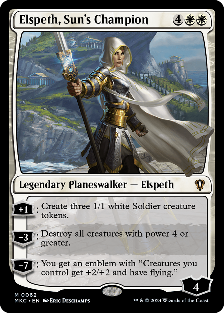 Elspeth, Sun's Champion (MKC-062) - Murders at Karlov Manor Commander - Premium MTG Single from Wizards of the Coast - Just $0.75! Shop now at Game Crave Tournament Store