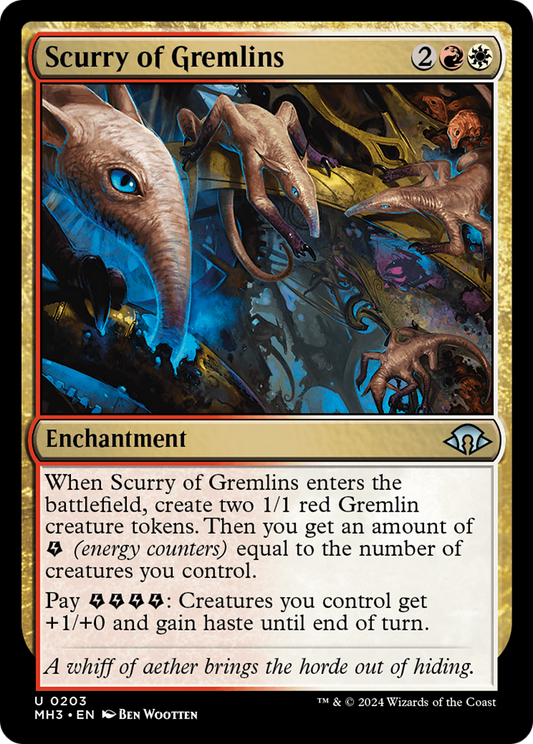 Scurry of Gremlins (MH3-203) - Modern Horizons 3 - Premium MTG Single from Wizards of the Coast - Just $0.25! Shop now at Game Crave Tournament Store