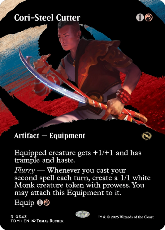 Cori-Steel Cutter (TDM-343) - Tarkir: Dragonstorm: (Showcase) (Borderless) - Premium MTG Single from Wizards of the Coast - Just $2.29! Shop now at Game Crave Tournament Store