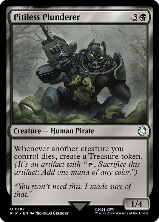 Pitiless Plunderer (PIP-187) - Fallout Foil - Premium MTG Single from Wizards of the Coast - Just $10.01! Shop now at Game Crave Tournament Store