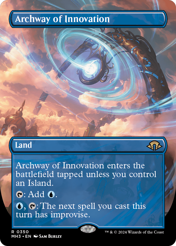 Archway of Innovation (MH3-350) - Modern Horizons 3 (Borderless) Foil - Premium MTG Single from Wizards of the Coast - Just $2.24! Shop now at Game Crave Tournament Store