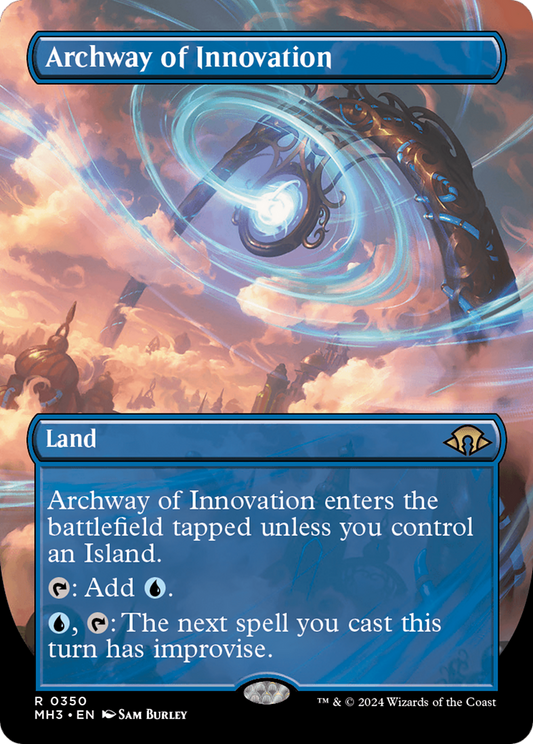 Archway of Innovation (MH3-350) - Modern Horizons 3 (Borderless) Foil - Premium MTG Single from Wizards of the Coast - Just $2.24! Shop now at Game Crave Tournament Store