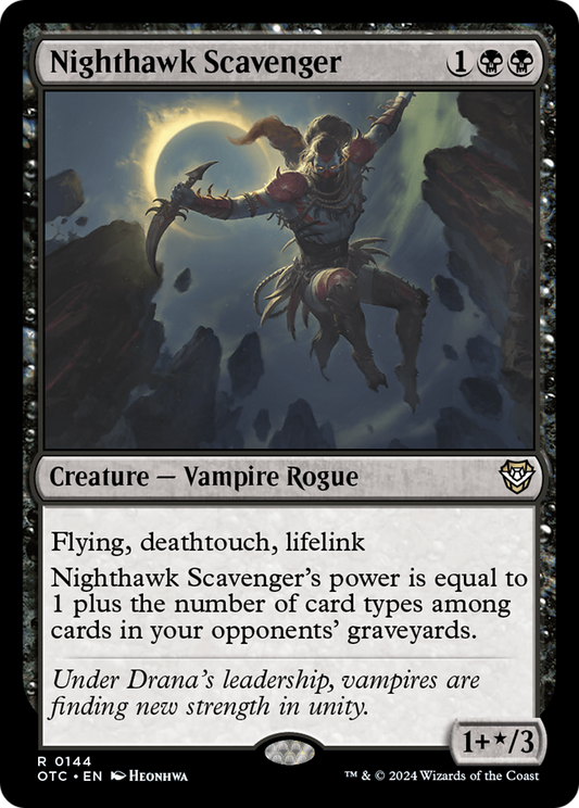 Nighthawk Scavenger (OTC-144) - Outlaws of Thunder Junction Commander - Premium MTG Single from Wizards of the Coast - Just $0.26! Shop now at Game Crave Tournament Store