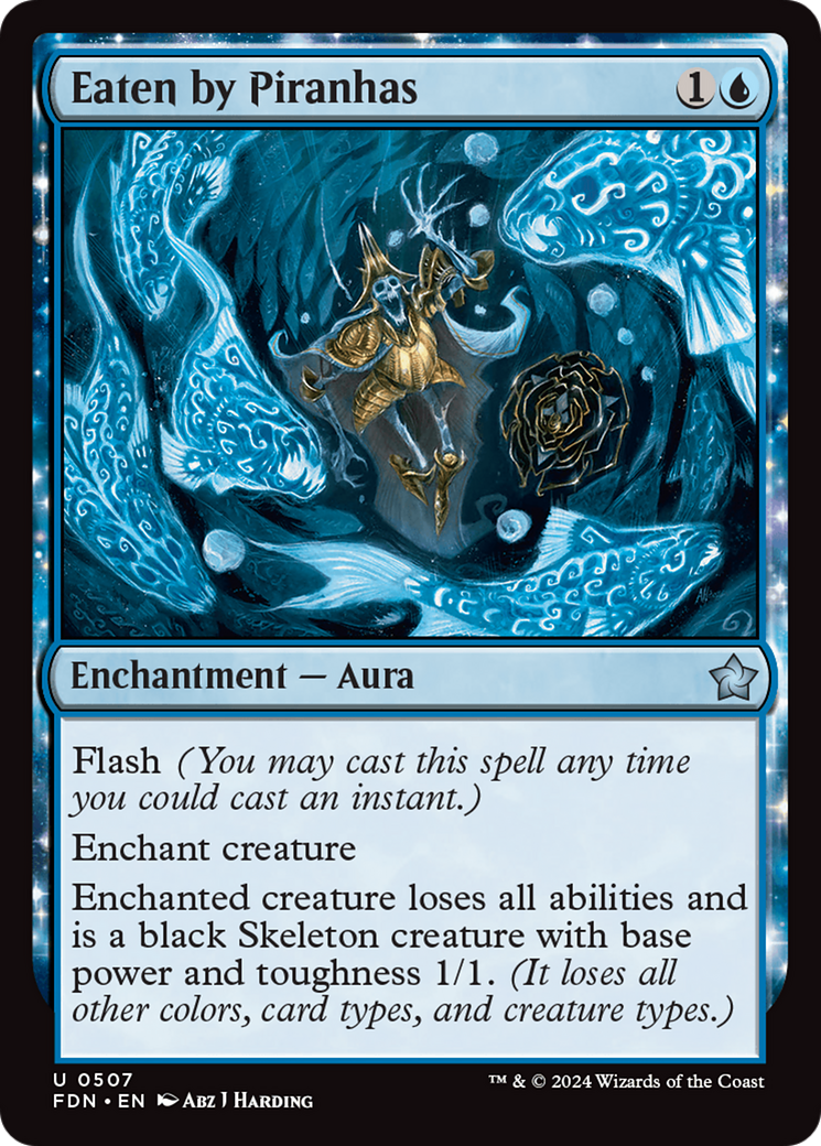 Eaten by Piranhas (FDN-507) - Foundations: (enchantment) - Premium MTG Single from Wizards of the Coast - Just $0.45! Shop now at Game Crave Tournament Store